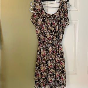 Express floral empire waist dress size m